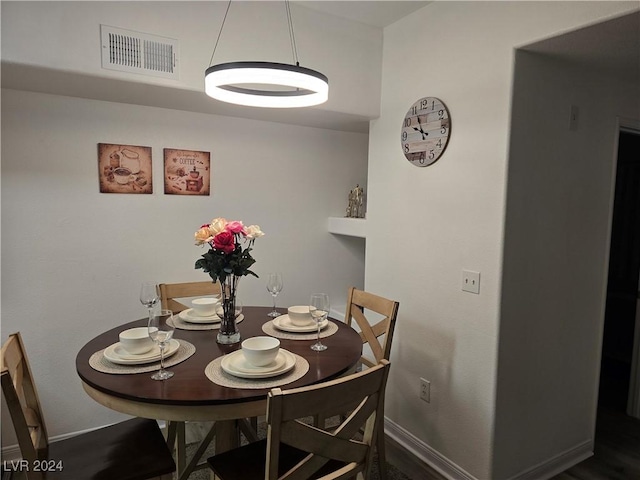 view of dining area