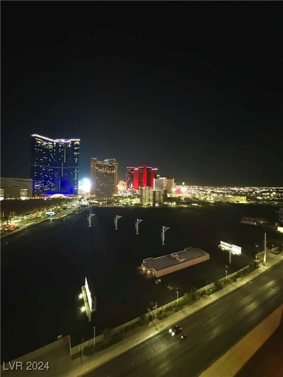 view of city featuring a water view