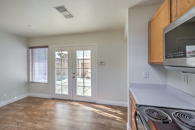 entryway with french doors