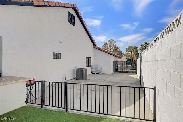 view of patio with cooling unit