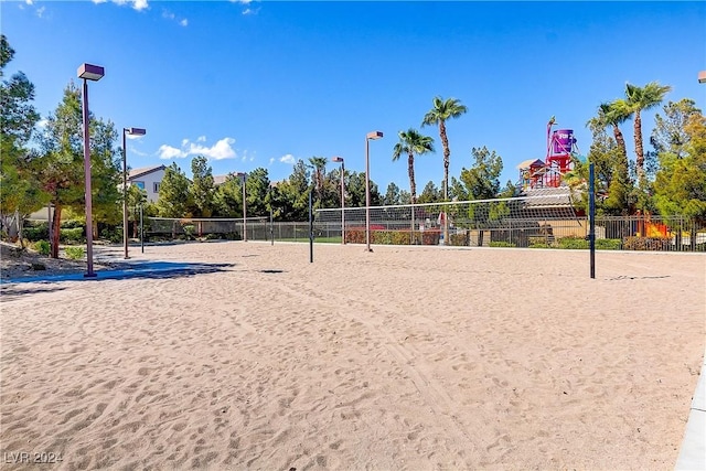 view of community with volleyball court