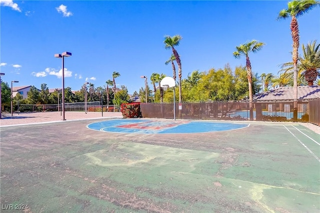 view of basketball court