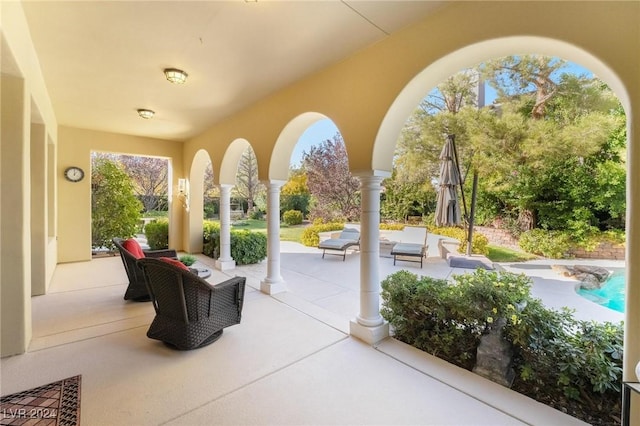 view of patio / terrace with outdoor lounge area