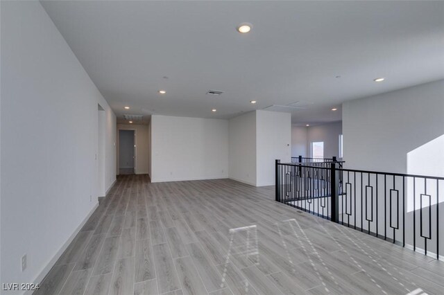 empty room featuring light hardwood / wood-style flooring