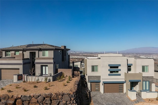 exterior space with a mountain view