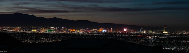 property's view of city featuring a mountain view