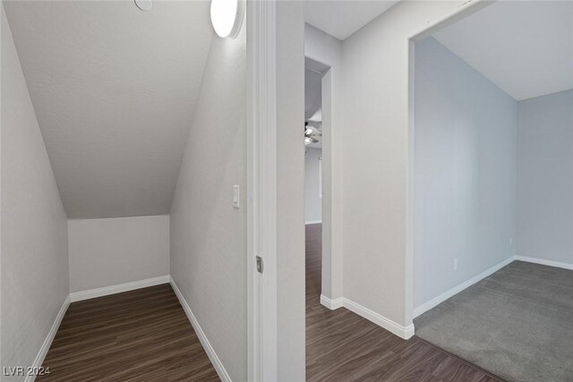 bonus room featuring dark hardwood / wood-style flooring