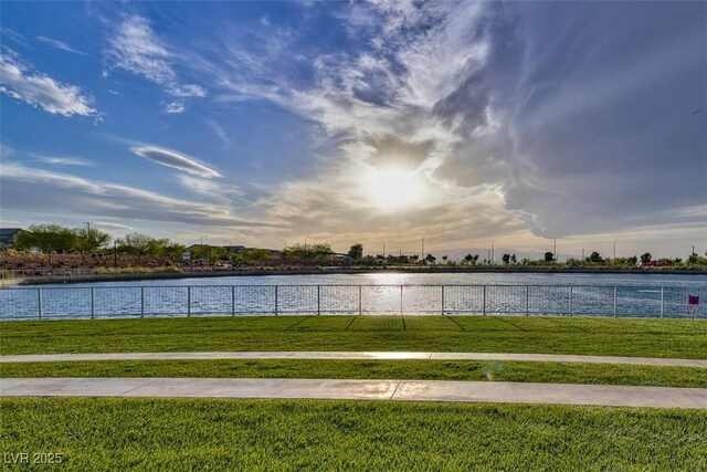 view of water feature