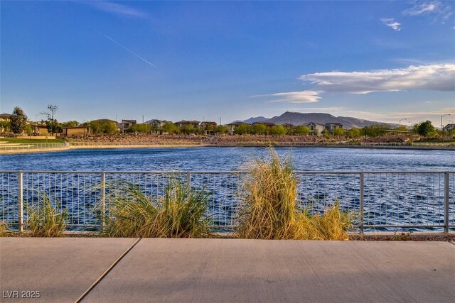 view of water feature featuring a mountain view