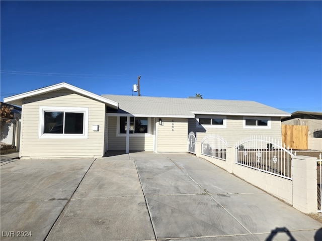 view of ranch-style house