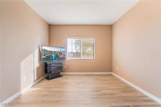 interior space with light hardwood / wood-style floors