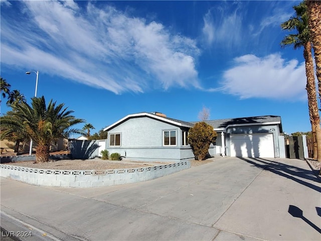 ranch-style house with a garage