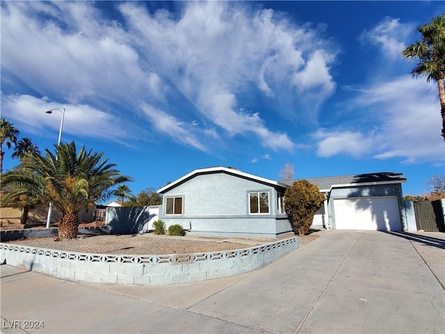 ranch-style house with a garage