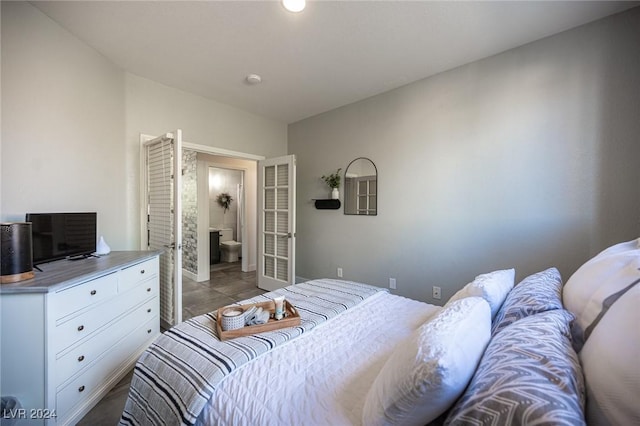 view of tiled bedroom