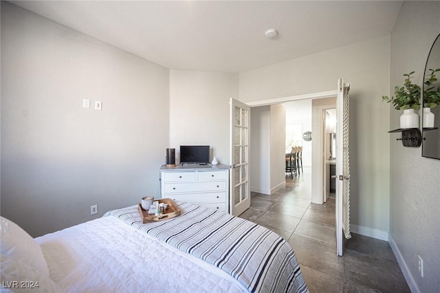 view of tiled bedroom