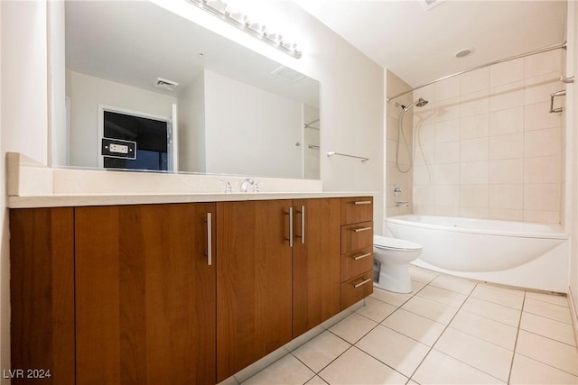 200 W Sahara Ave Unit 1510, Las Vegas, NV 89102 - bathroom featuring tile patterned floors, vanity, and  shower combination