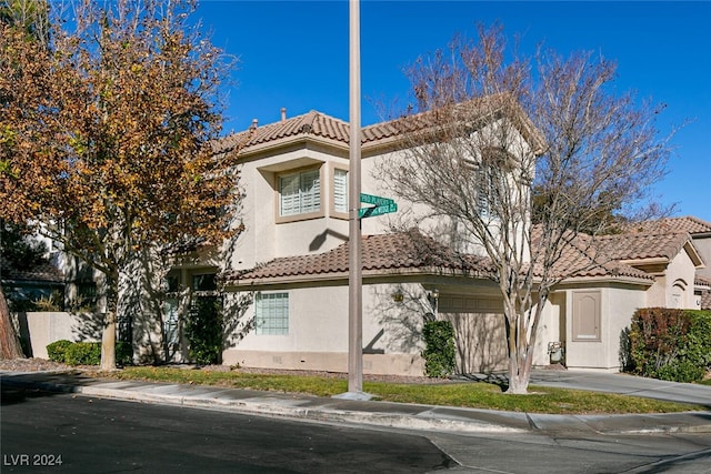 view of mediterranean / spanish house