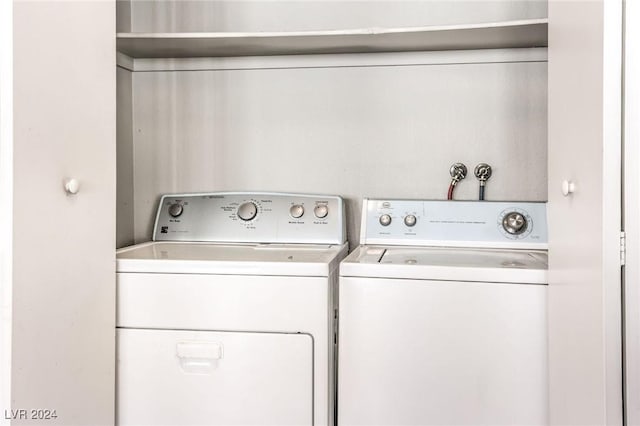 laundry area featuring separate washer and dryer