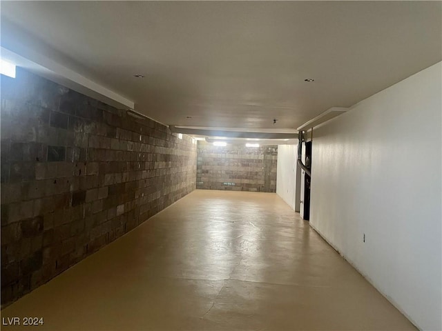 view of basement