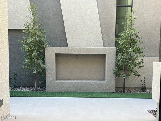 exterior details with stucco siding