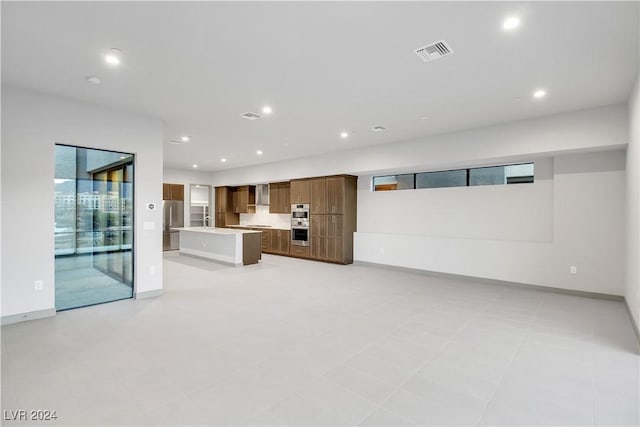 view of unfurnished living room