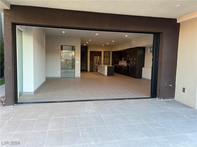 interior space featuring a garage