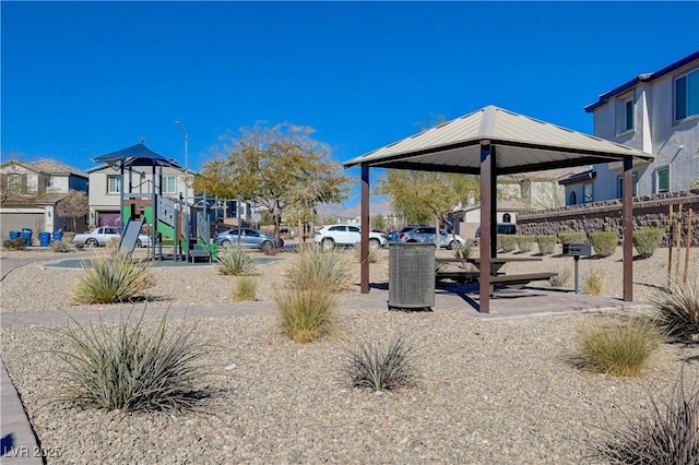 view of jungle gym