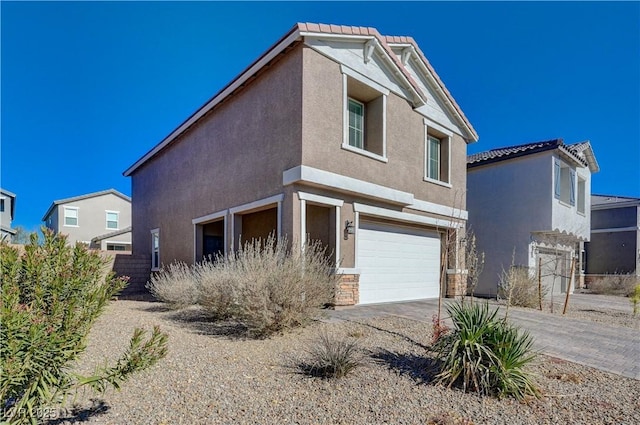 view of front of house featuring a garage