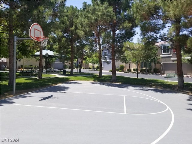 view of basketball court