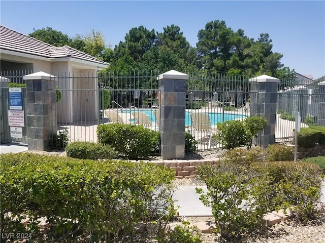 view of pool