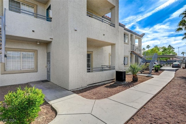 exterior space with central AC unit