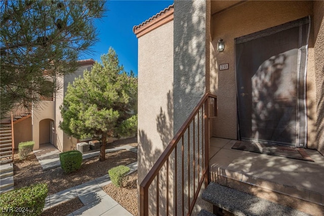 entrance to property with central AC