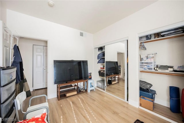 living room featuring hardwood / wood-style flooring