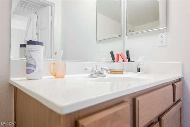 bathroom with vanity