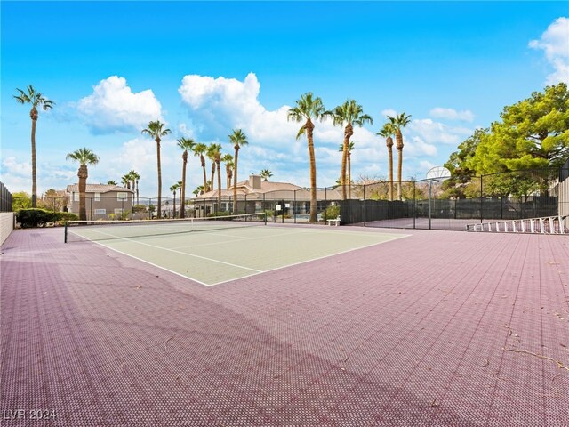 view of tennis court