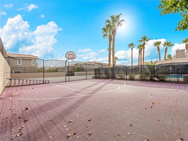 view of basketball court