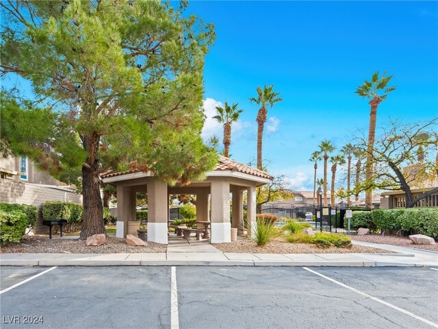 exterior space with a gazebo