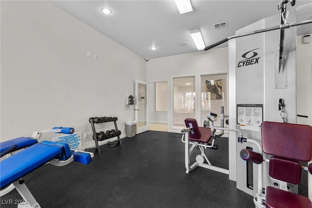 view of exercise room