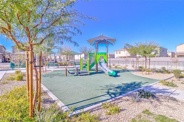 view of jungle gym