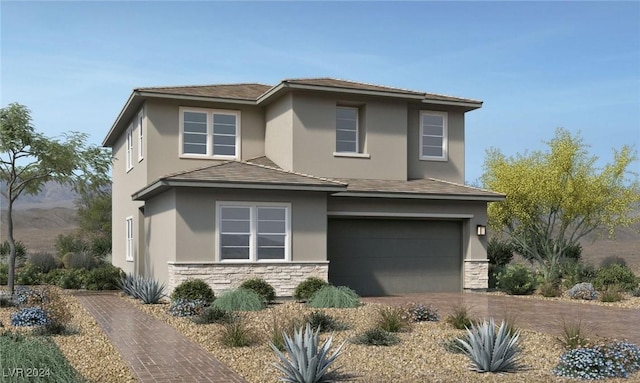 view of front of home featuring a garage