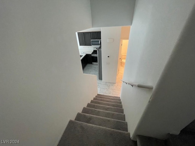 view of stairway