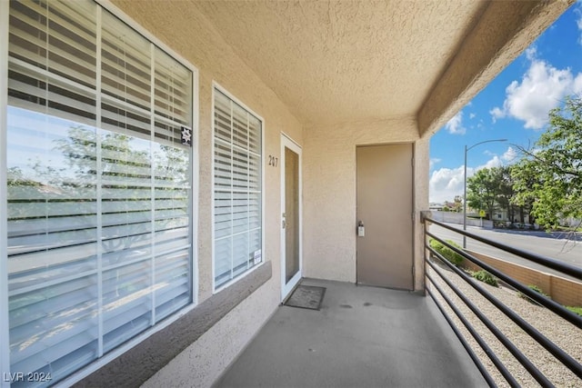 view of balcony