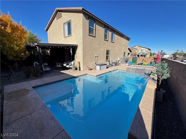 view of pool with a patio area