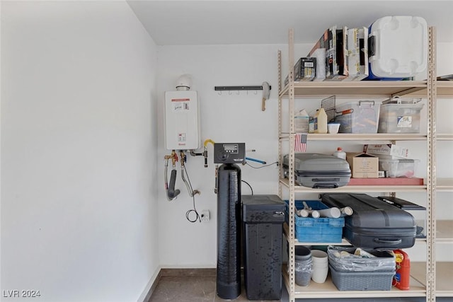 interior space with water heater