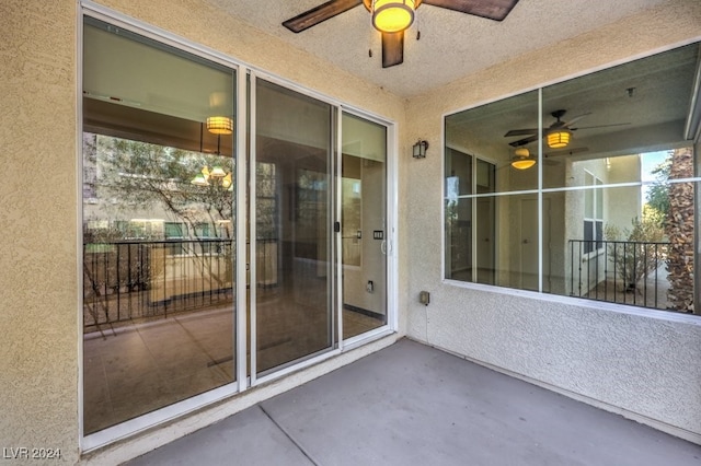 doorway to property featuring a patio area