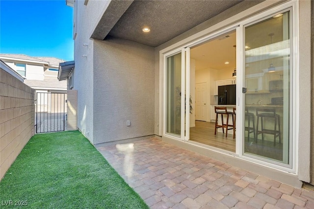 view of patio / terrace featuring a balcony