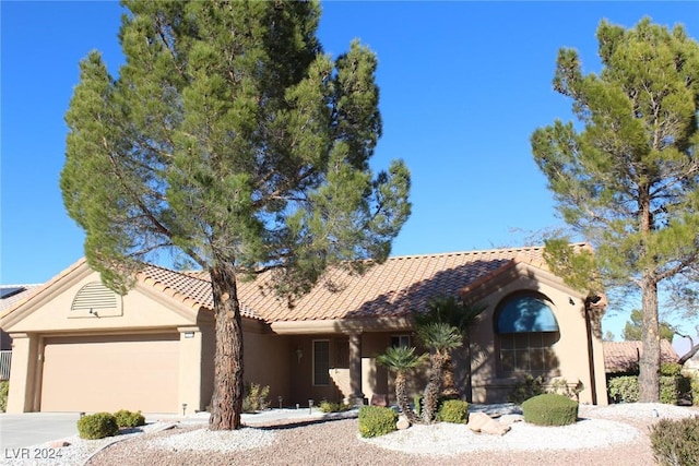 view of front of home featuring a garage