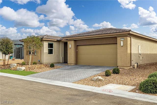 view of front of house featuring a garage