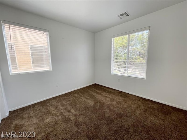 view of carpeted empty room