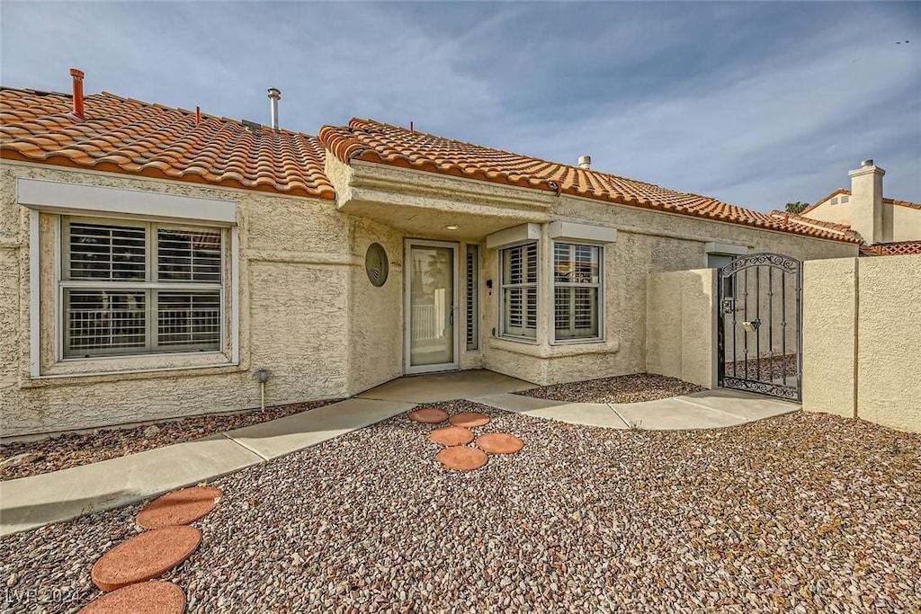 view of rear view of property